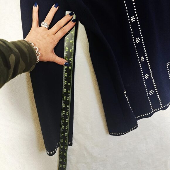 Vintage Rare 60's Mr. Mort Trompe L'oeil Bling shiny Rhinestones Top. Zip back. - Picture 6 of 16